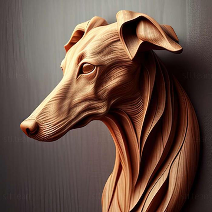 3D model Spanish Galgo dog (STL)